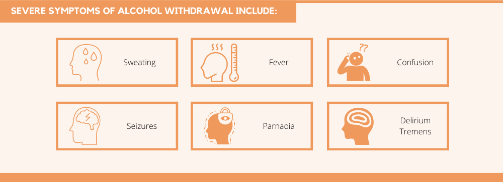 severe symptoms of alcohol withdrawal 