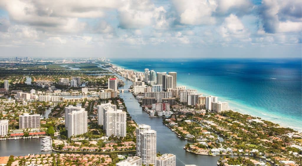 South Florida arial view